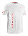 Babolat  Strike Crew Neck Tee Men White/Strike Red  Férfipóló