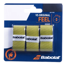 Babolat VS Original X3 Black/Fluo Yellow Felső nyélvédő overgrip