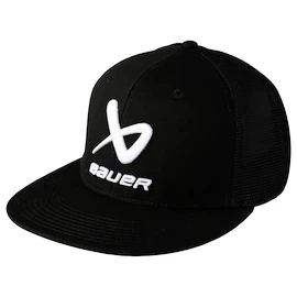 Bauer Core Flat Brim Snapback Black Férfibaseballsapka