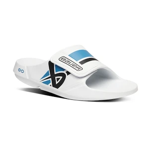 Bauer  Oofos Sport Flex Slide White/Blue  Papucs