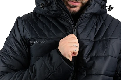 Bauer Supreme Hooded Puffer Black Férfidzseki M