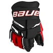 Bauer Supreme M3 Black/Red Junior Hokikesztyűk