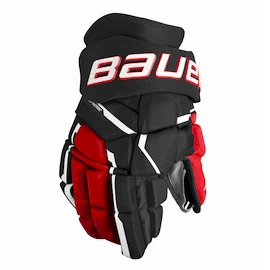 Bauer Supreme MACH Black/Red Intermediate Hokikesztyűk
