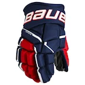 Bauer Supreme MACH Navy/Red/White Junior Hokikesztyűk 10 hüvelyk