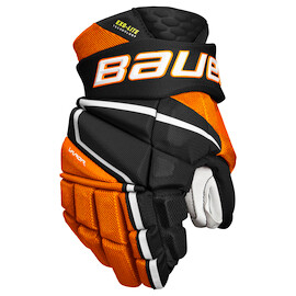 Bauer Vapor Hyperlite - MTO black/orange  Hokikesztyűk, Junior