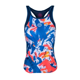 BIDI BADU Aluna Tech Tank Dark Blue/Neon Red Női ujjatlan póló