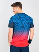 BIDI BADU  Colortwist Tee Dark Blue/Red Férfipóló