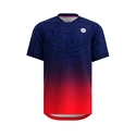 BIDI BADU  Colortwist Tee Dark Blue/Red Férfipóló