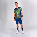 BIDI BADU  Jiro Tech Tee Green/Dark Blue Férfipóló