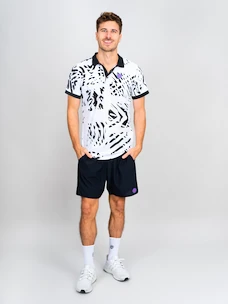 BIDI BADU  Melbourne Polo White/Black Férfipóló