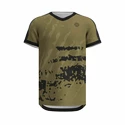 BIDI BADU  Pure Wild V-Neck Tee Olive/Dark Grey Férfipóló