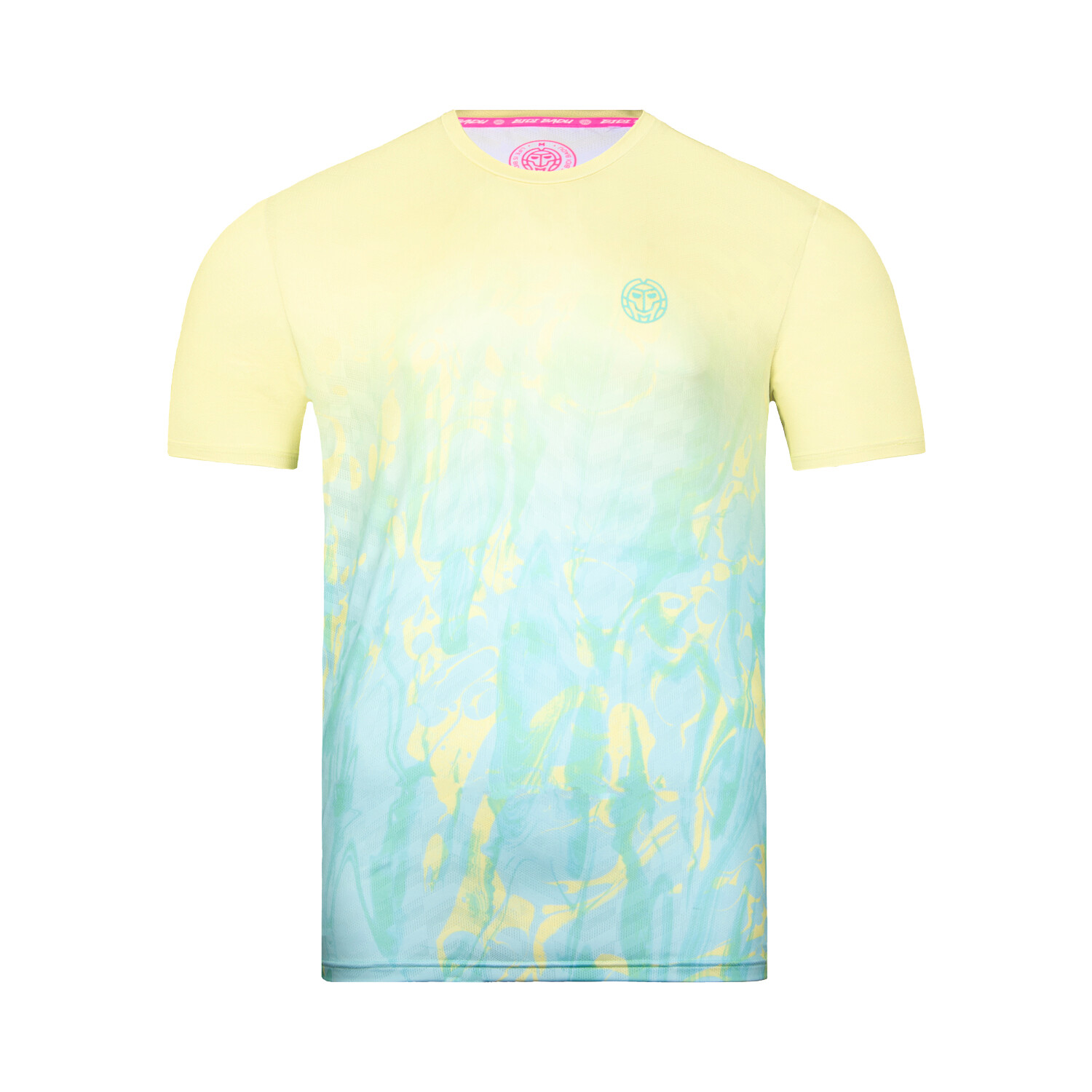 BIDI BADU  Tafari Tech Tee Mint/Yellow Férfipóló