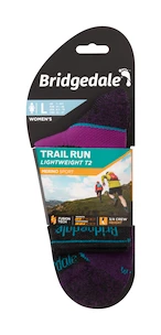 Bridgedale  Trail Run Lightweight T2 Merino Sport ¾ Crew Damson  Női zokni