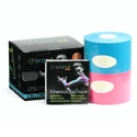 BronVit  Sport kinesiology tape balení 2 x 6m – classic –  modrá + růžová Kineziológiai szalag