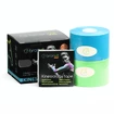 BronVit  Sport kinesiology tape balení 2 x 6m – classic –  modrá + zelená Kineziológiai szalag