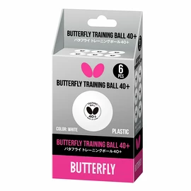 Butterfly Training Ball 40+ White (6 db) Labdák
