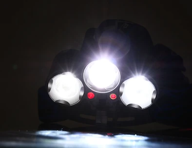 Cattara  LED 400lm (1x XM-L+2x XP-E)  Fejlámpa