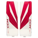CCM Axis F5 Red/White Junior Kapus lábszárvédők 30 + 1 hüvelyk