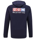 CCM  Born To Play Pullover Hoodie Navy Férfi-melegítőfelső