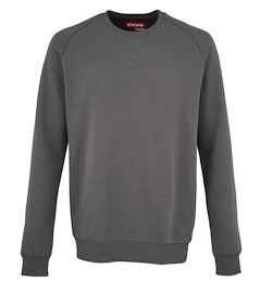 CCM Core Fleece Crew Charcoal Férfi-melegítőfelső