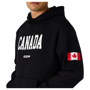 CCM  Flag Hood Team CAN Black Férfi-melegítőfelső