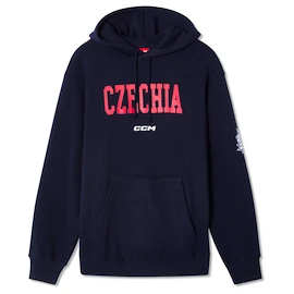 CCM Flag Hood Team CZE Navy Férfi-melegítőfelső