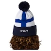 CCM  Flag Hood Team FIN Navy  Kötött sapka
