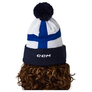 CCM  Flag Hood Team FIN Navy  Kötött sapka
