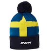 CCM  Flag Hood Team SWE Navy  Kötött sapka
