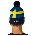 CCM  Flag Hood Team SWE Navy  Kötött sapka
