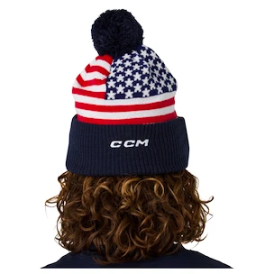 CCM  Flag Hood Team USA Navy  Kötött sapka