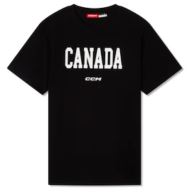 CCM Flag Tee Team CAN Black Férfipóló