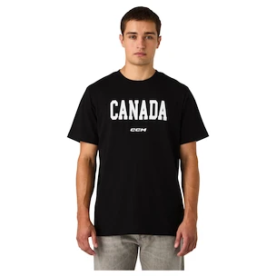 CCM  Flag Tee Team CAN Black Férfipóló