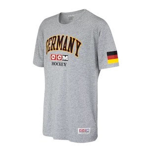 CCM  FLAG TEE TEAM GERMANY Athletic Grey Férfipóló M