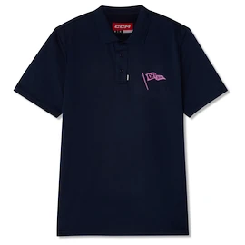 CCM Golf Polo Solid Navy Férfipóló