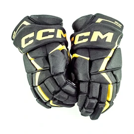 CCM JetSpeed FT6 Black/Sunflower Junior Hokikesztyűk