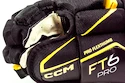 CCM JetSpeed FT6 Pro Black/Sunflower Senior Hokikesztyűk