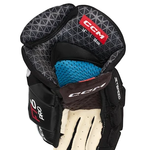 CCM JetSpeed FT6 Pro Black/White Junior Hokikesztyűk 11 hüvelyk