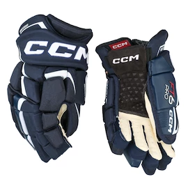 CCM JetSpeed FT6 Pro Navy/White Junior Hokikesztyűk