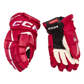 CCM JetSpeed FT6 Red/White Junior Hokikesztyűk