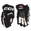 CCM JetSpeed FT680 Black/White Junior Hokikesztyűk 12 hüvelyk
