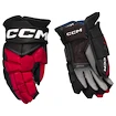 CCM JetSpeed FT8 Black/Red/White Senior Hokikesztyűk