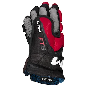 CCM JetSpeed FT8 Black/Red/White Senior Hokikesztyűk