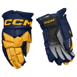 CCM JetSpeed FT8 Navy/Sunflower Senior Hokikesztyűk