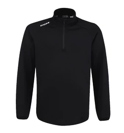 CCM LOCKER ROOM FLEECE 1/4 ZIP black Férfi-melegítőfelső