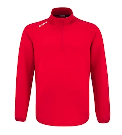 CCM LOCKER ROOM FLEECE 1/4 ZIP Red Gyerek-melegítőfelső