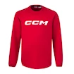 CCM  LOCKER ROOM FLEECE CREW Red Gyerek-melegítőfelső