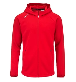 CCM LOCKER ROOM FLEECE FULL ZIP HOODIE red Férfi-melegítőfelső