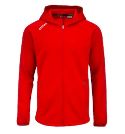 CCM LOCKER ROOM FLEECE FULL ZIP HOODIE red Gyerek-melegítőfelső