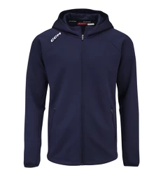 CCM LOCKER ROOM FLEECE FULL ZIP HOODIE true navy Férfi-melegítőfelső